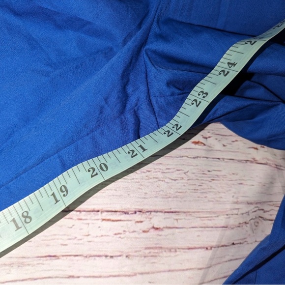 Curved Hem Chino Pants | Mare Mare X Anthropologie | Blue| Small Petite - Picture 7 of 7